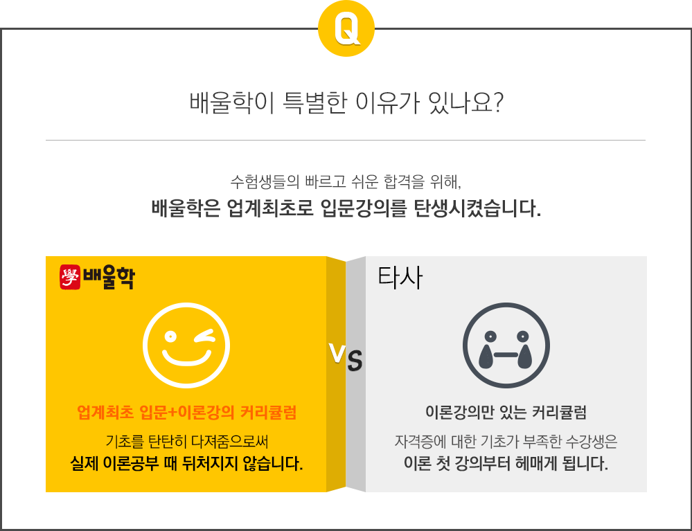 배울학이 특별한 이유가 있나요?-기초를 다져줌으로써ㅏ 실제 이론공부 때 뒤처지지않습니다